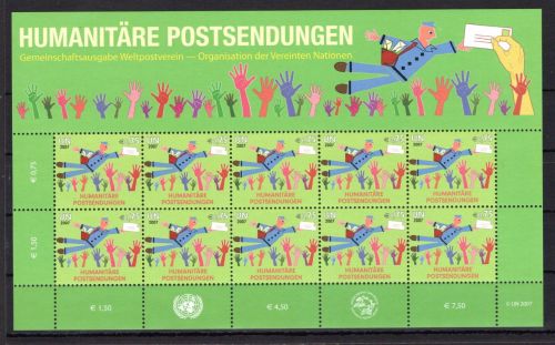 UNO Wien Kleinbogen MiNr. 512 postfrisch UPU