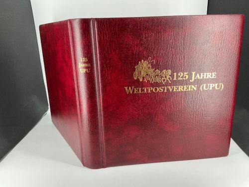 Lindner Ringbinder Weinrot 1104 W (125 Jahre Weltpostverein (UPU) neuwertig