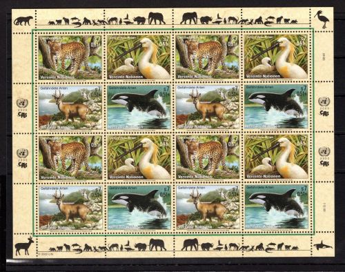 UNO Wien ZD-Bogen MiNr. 303-306 postfrisch gefährdete Arten