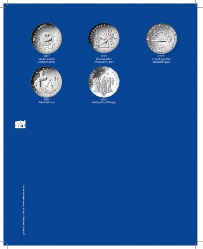 Safe Sonderblatt TOPset "25 € Weihnachten" ohne Kapseln Nr. 7832 Neu