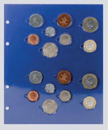 Safe Ergänzungsblatt TOPset neutral für 2x Kursmünzensatz England Nr. 7795 Neu