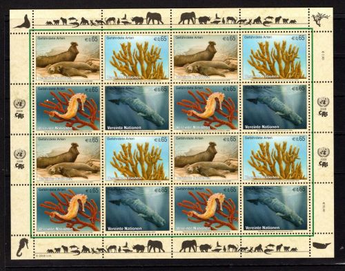 UNO Wien ZD-Bogen MiNr. 526-529 postfrisch gefährdete Arten