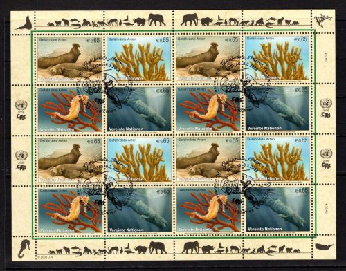 UNO Wien ZD-Bogen MiNr. 526-529 ESst gefährdete Arten