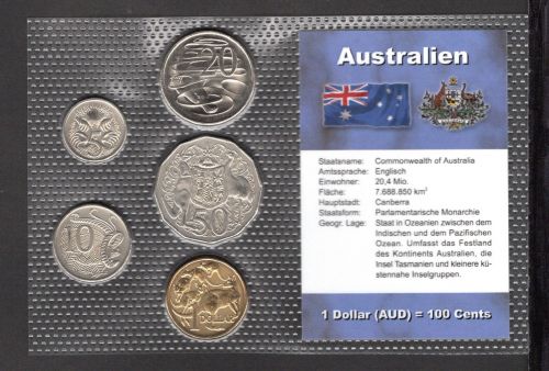 Australien KMS verschiedene Prägejahre im Blister ST