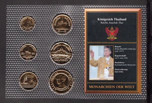 Thailand KMS verschiedene Prägejahre im Blister ST