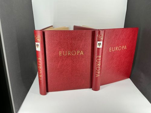 KABE Klemmbinder o. Kassette Rot 2x ATLAS (EUROPA) mit Österreich Signette neuwertig