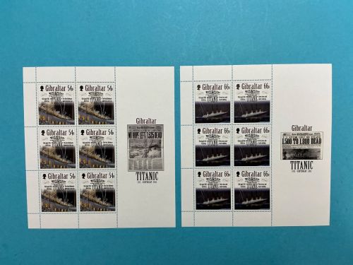Gibraltar Kleinbogensatz MiNr. 1461-1465 postfrisch Titanic