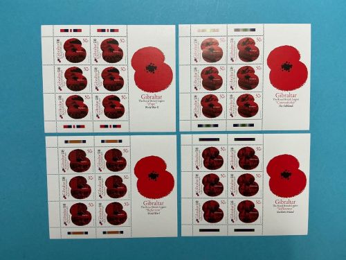 Gibraltar Kleinbogensatz MiNr. 1405-1412 postfrisch Krieg und Frieden