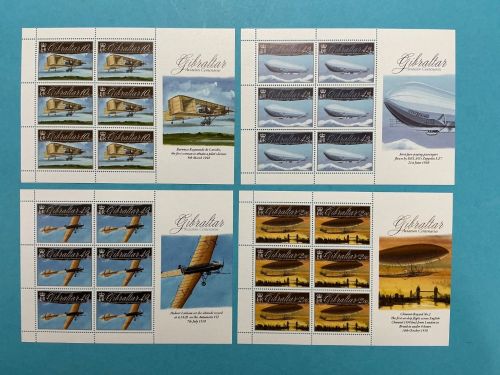 Gibraltar Kleinbogensatz MiNr. 1383-1386 postfrisch Luftfahrt