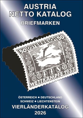Austria Netto Katalog (ANK) Briefmarken Vierländer 2026 Neu