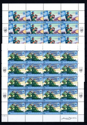 UNO New York 20er Bögen MiNr. 785-786 postfrisch