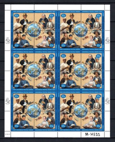 UNO New York ZD-Bogen MiNr. 822-825 postfrisch 125 Jahre UPU