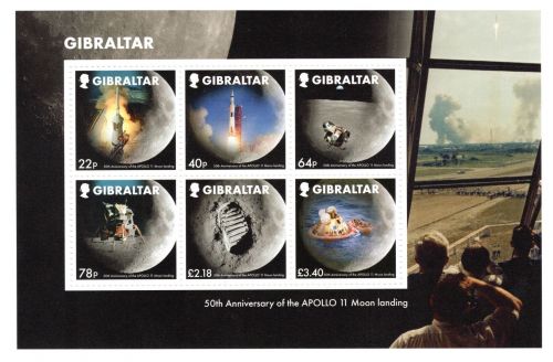 Gibraltar Block 139 MiNr. 1923-1928 Mondlandung postfrisch Raumfahrt