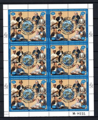 UNO Wien ZD-Bogen MiNr. 294-297 postfrisch 125 Jahre UPU