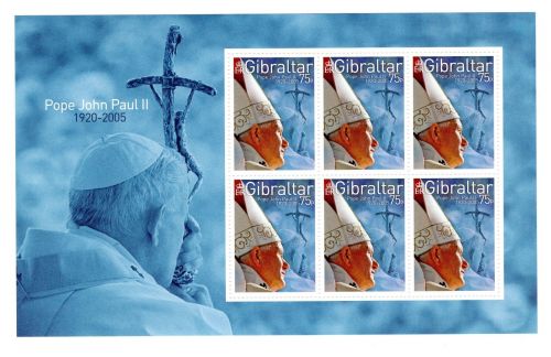 Gibraltar Kleinbogen MiNr. 1137 Papst John Paul II. postfrisch Päpste