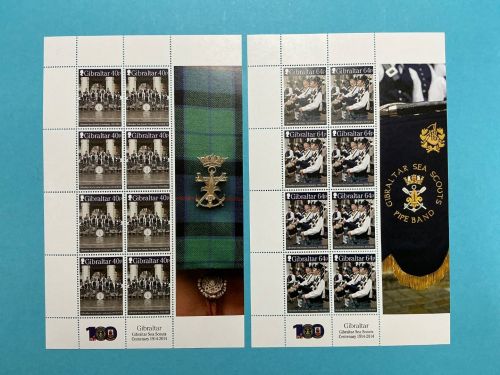 Gibraltar Kleinbogensatz MiNr. 1642-1643 postfrisch Musikinstrumente