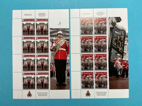 Gibraltar Kleinbogensatz MiNr. 1620-1621 Musikinstrumente postfrisch Cept