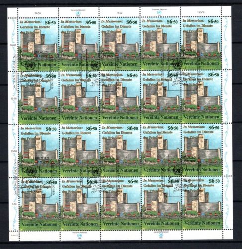 UNO Wien 20er Bogen MiNr. 298 ESst Dag Hammarskjöld-Medaille