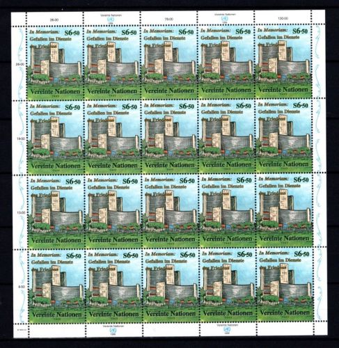 UNO Wien 20er Bogen MiNr. 298 postfrisch Dag Hammarskjöld-Medaille