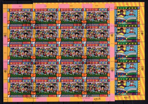 UNO Wien 20er Bogen MiNr. 300-301 ESst Bildung