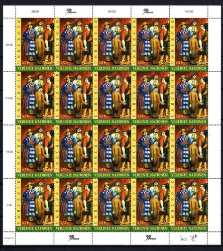 UNO Wien 20er Bogen MiNr. 325 postfrisch 50 Jahre UNHCR