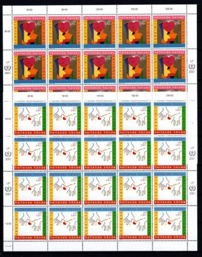 UNO Wien 20er Bögen MiNr. 331-332 postfrisch Ein Herz, eine Welt