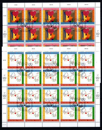 UNO Wien 20er Bögen MiNr. 331-332 ESst Ein Herz, eine Welt