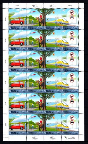 UNO Wien ZD-Bogen MiNr. 346-349 postfrisch Klimaänderung