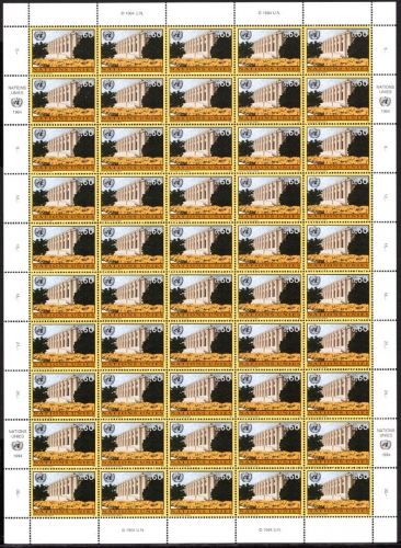 UNO Genf 50er Bögen MiNr. 256-258 postfrisch Freimarken 1995