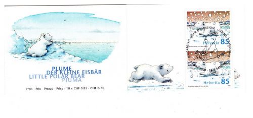 Schweiz Markenheftchen MiNr. 0-153 Ersttagssonderstempel kleine Eisbär