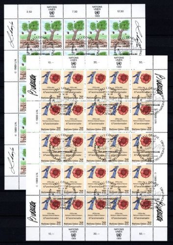 UNO Genf 25er Bögen MiNr. 178-179 ESst 10 Jahre Wiener Büro