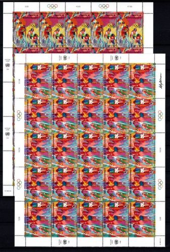 UNO Genf 25er Bögen MiNr. 297-298 postfrisch 100 Jahre Olympische Spiele