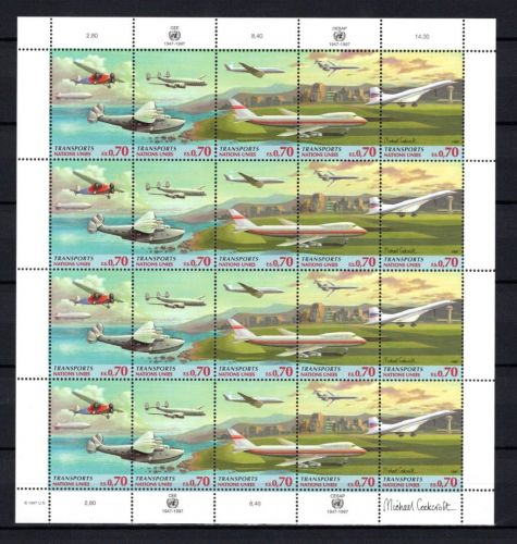 UNO Genf ZD-Bogen MiNr. 314-318 postfrisch 50 Jahre ECE + ESCAP
