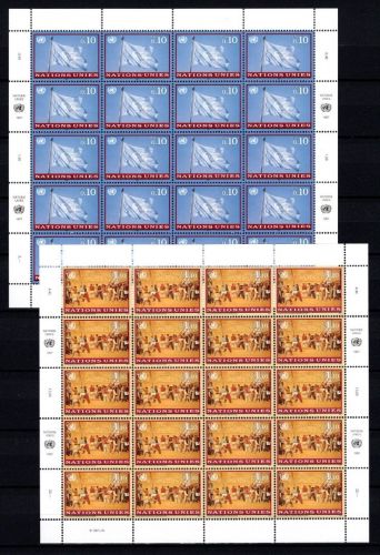 UNO Genf 20er Bögen MiNr. 303-304 postfrisch Freimarken 1997