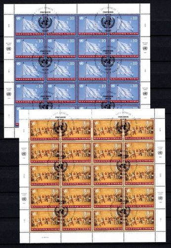 UNO Genf 20er Bögen MiNr. 303-304 Ersttagssonderstempel Freimarken 1997