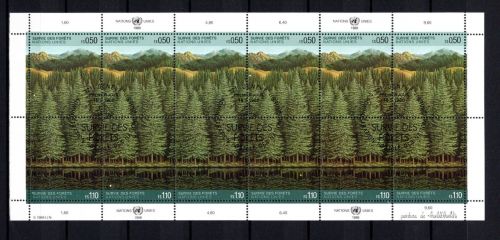 UNO Genf ZD-Bogen MiNr. 165-166 ESst Rettet den Wald