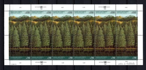 UNO Genf ZD-Bogen MiNr. 165-166 postfrisch Rettet den Wald