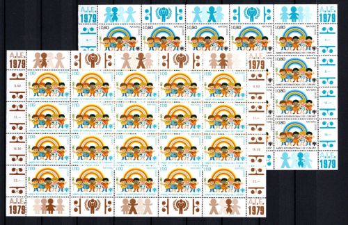 UNO Genf 20er Bögen MiNr. 83-84 postfrisch Jahr des Kindes