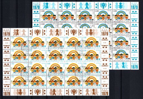 UNO Genf 20er Bögen MiNr. 83-84 ESst Jahr des Kindes