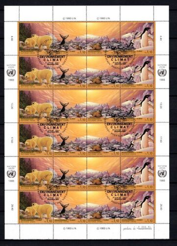 UNO Genf ZD-Bogen MiNr. 239-242 ESst Klimaveränderung