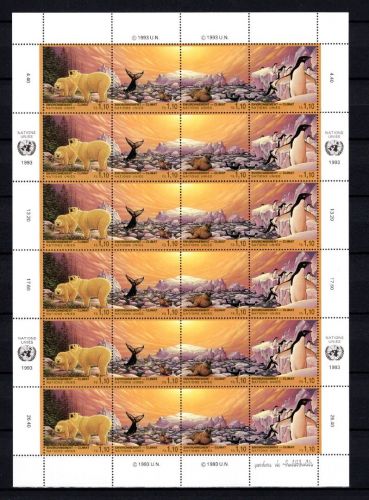 UNO Genf ZD-Bogen MiNr. 239-242 postfrisch Klimaveränderung