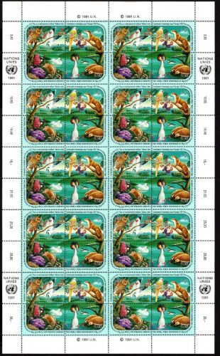 UNO Genf ZD-Bogen MiNr. 239-242 postfrisch Klimaveränderung