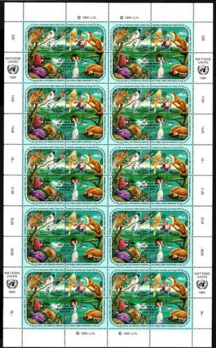 UNO Genf ZD-Bogen MiNr. 239-242 ESst Klimaveränderung