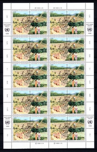 UNO Genf ZD-Bogen MiNr. 138-141 ESst Entwicklungsprogramm UNDP