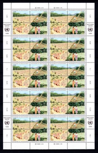 UNO Genf ZD-Bogen MiNr. 138-141 postfrisch Entwicklungsprogramm UNDP