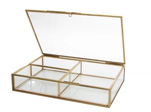 Safe Echtglas-Vitrine Natur-Messing Nr. 5700 Neu