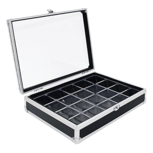 Safe Sammelvitrine "Compact-Black" mit 20 Fächern Nr. 124 Neu