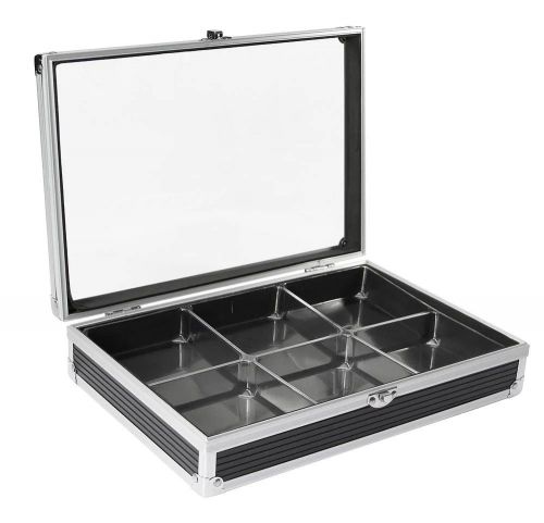 Safe Sammelvitrine "Compact-Black" mit 6 Fächern Nr. 128 Neu