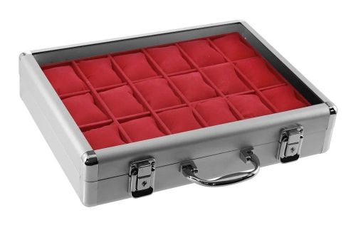 Safe Alu-Uhren-Koffer Maxi innen rot Nr. 266-1 Neu