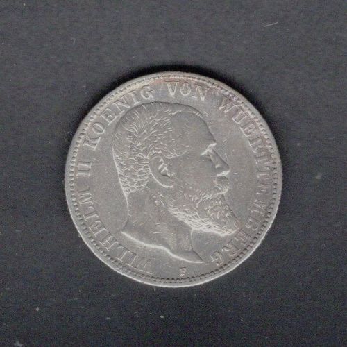 Württemberg 1904 2 Mark Wilhelm
